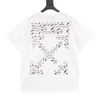 Off White Warning Line Arrow T-Shirt
