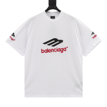 Balenciaga Italic M Letter Tatami Embroidery T-Shirt