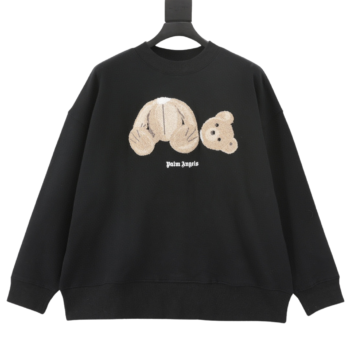 Palm Angels Decapitation Bear Applique Sweatshirt