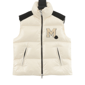 Moncler Large Letter M Stand Collar Down Vest