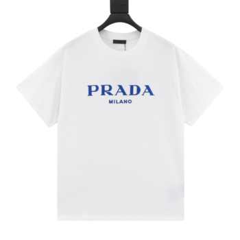 Prada Letter Flocking T-Shirts