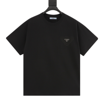 Prada Metal Triangle Logo T-Shirts