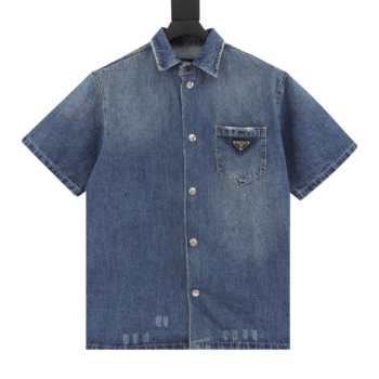 Prada Washed Denim T-Shirts