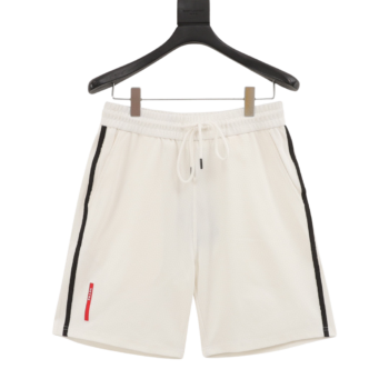 Prada Red Logo Shorts