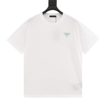 Prada logo embroidery T-Shirts