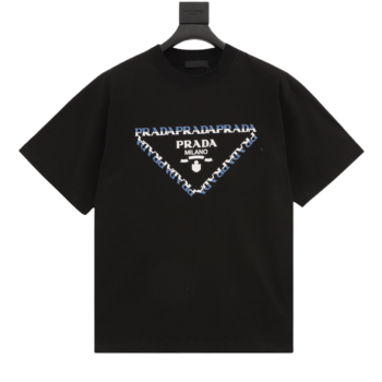 Prada Color Matching Letter T-Shirts