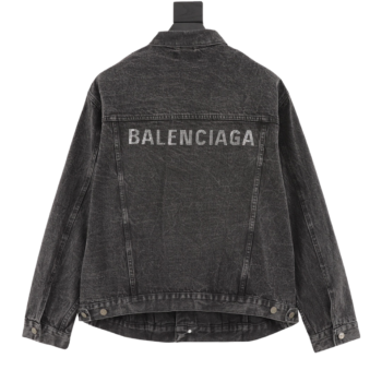 Balenciaga Rhinestone Washed Jacket