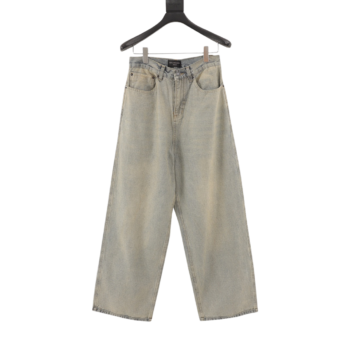 Balenciaga Loose Wide-leg Vintage Jeans