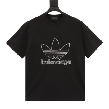 Balenciaga Clover Joint Embroidered T-Shirt
