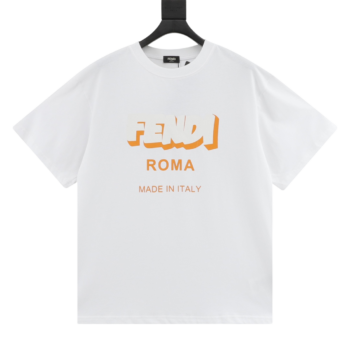 Fendi 3D Logo White T-Shirt