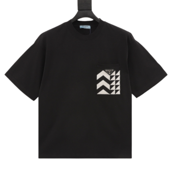 Prada Pocket Embroidered T-Shirts
