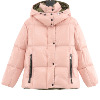 Moncler New Pink Hooded Down Jacket