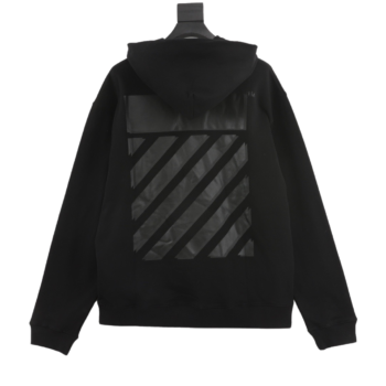 OFF WHITE Sketch Basic Line Print Black Hoodie