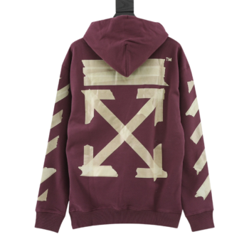 OFF WHITE Tape Print Hoodie