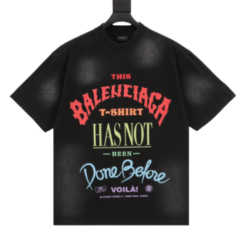 Balenciaga Chest Letter Foam Print T-Shirt