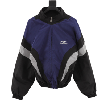 Balenciaga Red & Blue Stitching Jacket