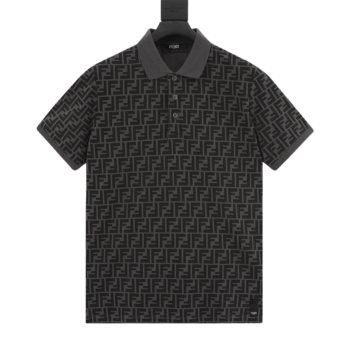 Fendi Cotton Fabric Polo T-Shirt